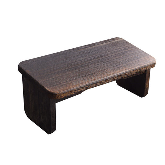 Burnt Paulownia Kneeling Stool