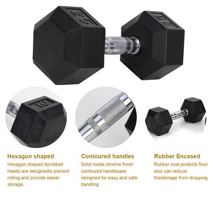 x2 15LB HEX Dumbbells