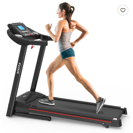 Foldable Treadmill with LCD Screen, Bluetooth Music & APP